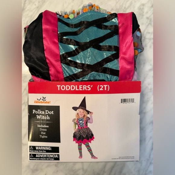 Other - NWT Polka Dot Witch Costume for Toddlers